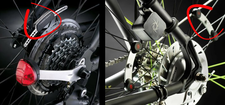 Eclairage vélo induction