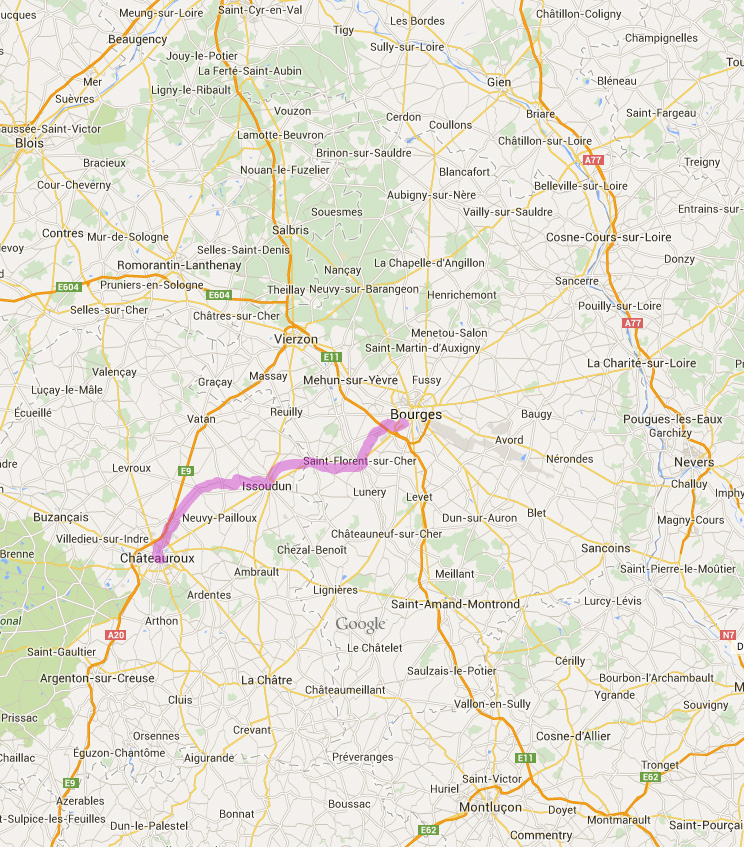 Véloroute Bourges - Issoudun - Chateauroux