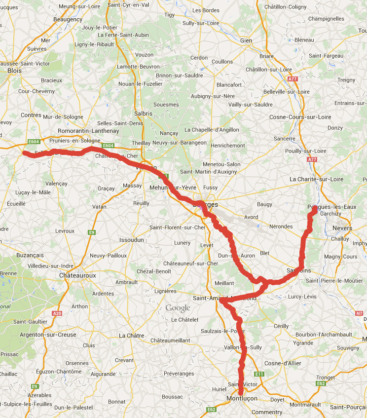 Canal de berry à vélo