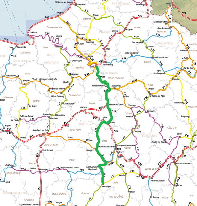 Tracé La Méridienne