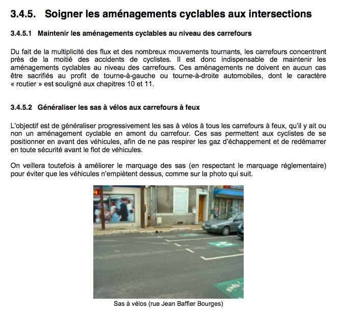 PDU Agglobus - Bandes cyclables intersections