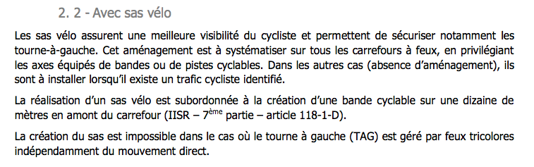 Traitement sas vélo