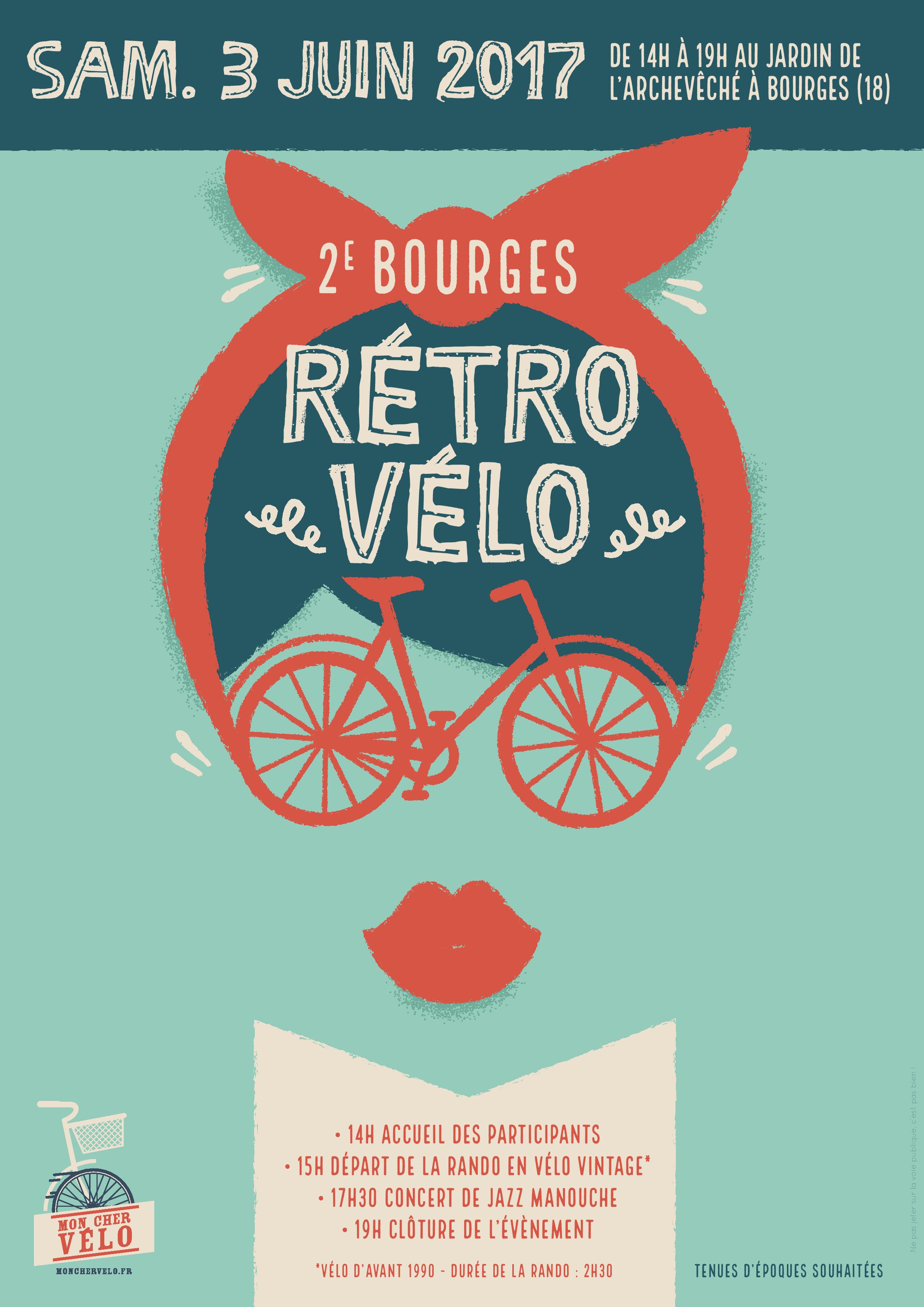 Bourges rétro vélo 2 - affiche 2